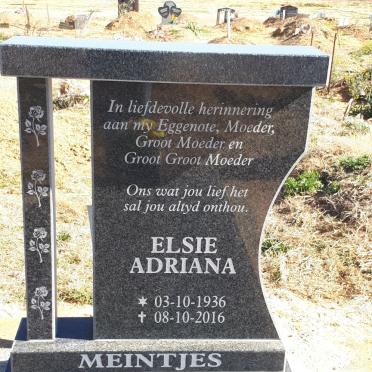 MEINTJIES Elsie Adriana 1936-2016