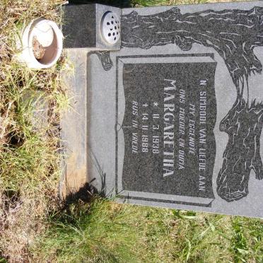 MEYER Margaretha 1938-1988