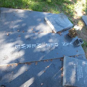 MERWE Christoffel Johannes, van der 1953-2014 &amp; Jeanetta Catharina VAN HUYSSTEEN 1958-