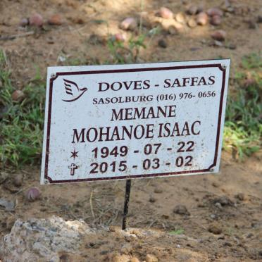 MEMANE Mohanoe Isaac 1949-2015