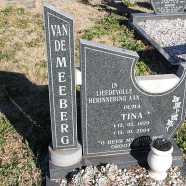 MEEBERG Tina, van de 1929-2004