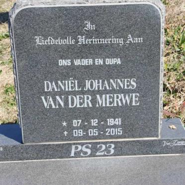 MERWE Daniel Johannes, van der 1941-2015
