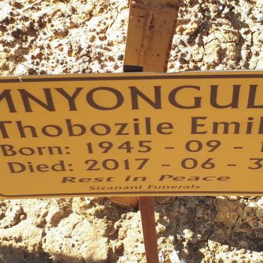 MNYONGULA Thobozile Emily 1945-2017