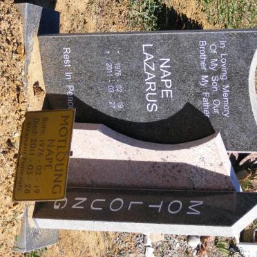 MOTLOUNG Nape Lazarus 1976-2011