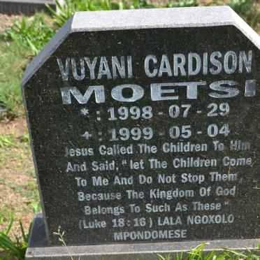 MOETSI Vuyani Cardison 1998-1999