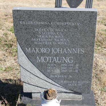 MOTAUNG Majoro Johannes 1958-2003
