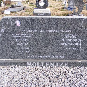 MOLLENTZE Theodorus Bernardus 1936- &amp; Hester Maria 1939-2003