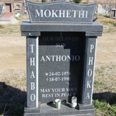 MOKHETHI Thabo Phoka Anthonio 1974-1998