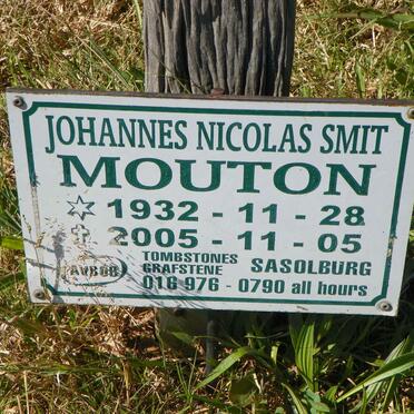 MOUTON Johannes Nicolas Smit 1932-2005