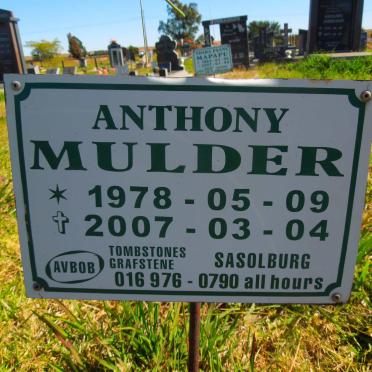 MULDER Anthony 1978-2007