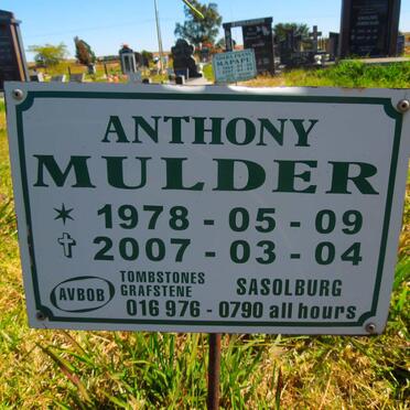 MULDER Anthony 1978-2007
