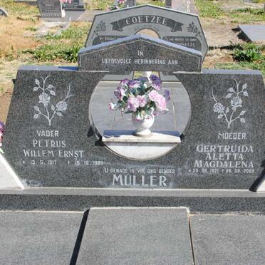 MÜLLER Petrus Willem Ernst 1917-1989 &amp; Gertruida Aletta Magdalena 1921-2003