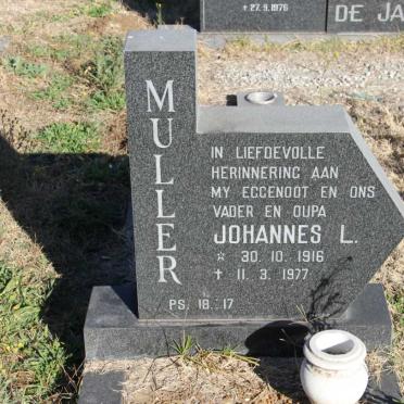 MULLER Johannes L. 1916-1977