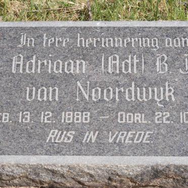 NOORDWYK Adriaan B.J., van 1888-1962