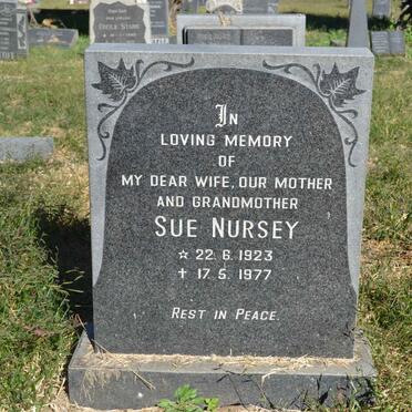 NURSEY Sue 1923-1977