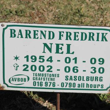 NEL Barend Fredrik 1954-2002