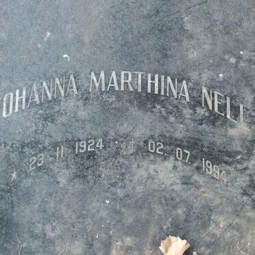 NELL Johanna Marthina 1924-1994