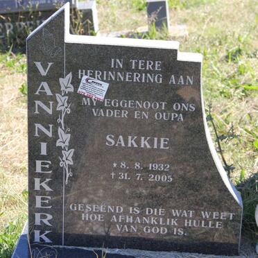 NIEKERK Sakkie, van 1932-2005