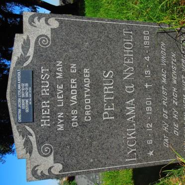 NYEHOLT Petrus, LYCKLAMA a 1901-1980 &amp; Christina Jacoba 1907-1992