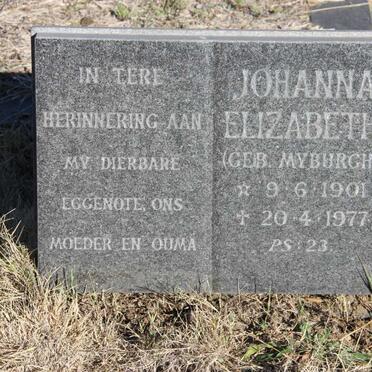 NIEKERK Willem Frederik, van 1890-1982 &amp; Johanna Elizabeth MYBURGH 1901-1977