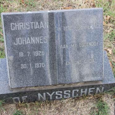 NYSSCHEN Christiaan Johannes, de 1926-1970
