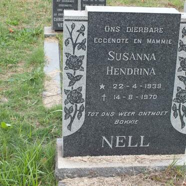 NELL Susanna Hendrina 1939-1970