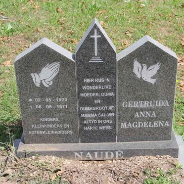 NAUDE Gertruida Anna Magdelena 1920-1971