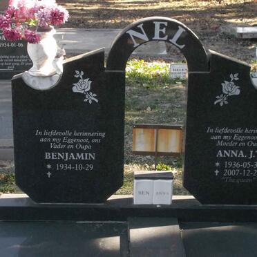 NEL Benjamin 1934- &amp; Anna J.T. 1936-2007