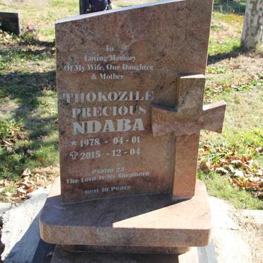 NDABA Thokozile Precious 1978-2015