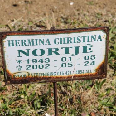NORTJE Hermina Christina 1943-2002