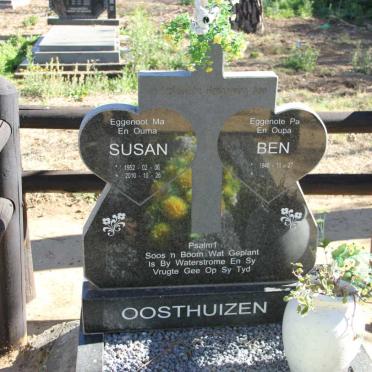 OOSTHUIZEN Ben 1946- &amp; Susan 1952-2010