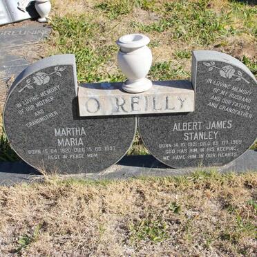 O'REILLY Albert James Stanley 1921-1989 &amp; Martha Maria 1920-1997