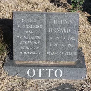 OTTO Theunis Bernardus 1912-1981