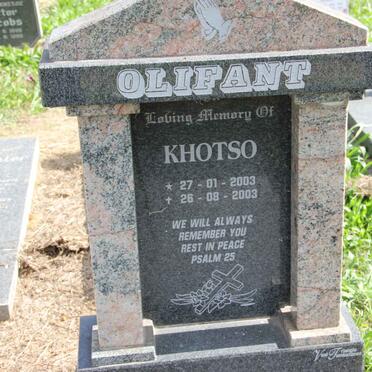 OLIFANT Khotso 2003-2003