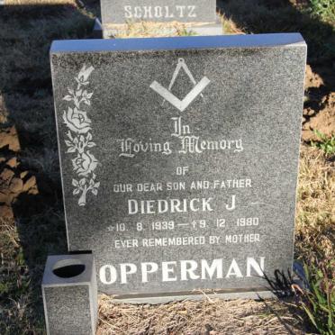 OPPERMAN Diedrick J. 1939-1980