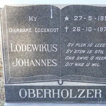 OBERHOLZER Lodewikus Johannes 1955-1977