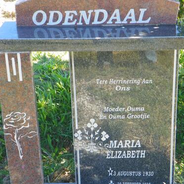 ODENDAAL Maria Elizabeth 1930-2005