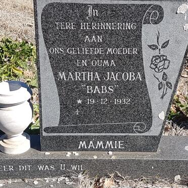 OBERHOLZER Jacob Johannes 1930-1986 &amp; Martha Jacoba 1932-