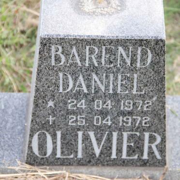 OLIVIER Barend Daniel 1972-1972
