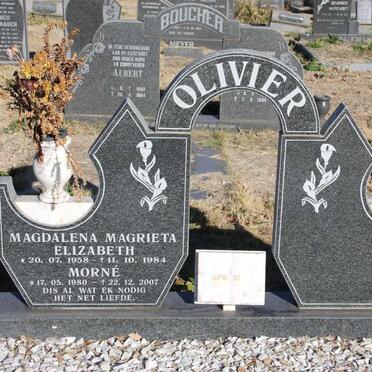 OLIVIER Magdalena Magrieta Elizabeth 1958-1984 :: OLIVIER Morne 1980-2007