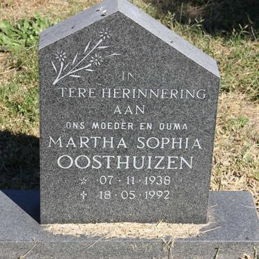 OOSTHUIZEN Martha Sophia 1938-1992