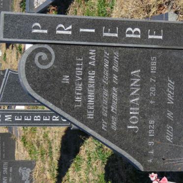 PRIEBE Johanna 1926-1985