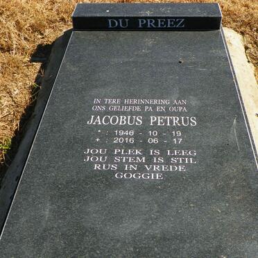 PREEZ Jacobus Petrus, du 1946-2016