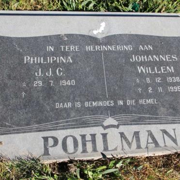 POHLMAN Johannes Willem 1938-1995 &amp; Philipina J.J.C. 1940-