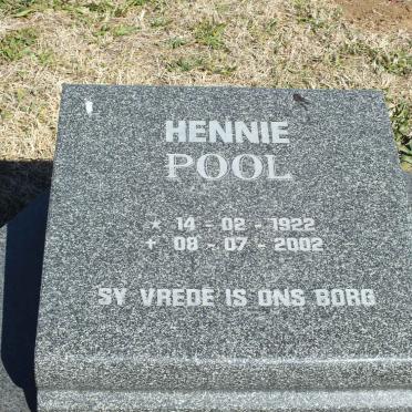 POOL Hennie 1922-2002