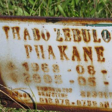 PHAKANE Thabo Zebulon 1968-2005