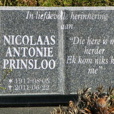 PRINSLOO Nicolaas Antonie 1917-2011