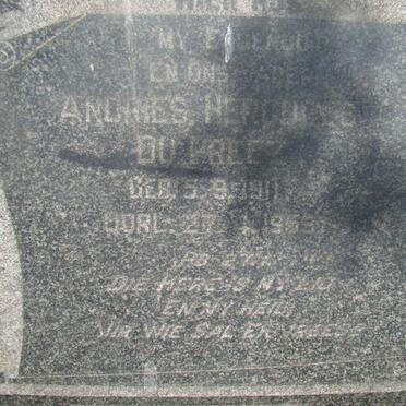 PREEZ Andries Hercules, du 1911-1959