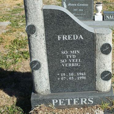 PETERS Freda 1961-1996