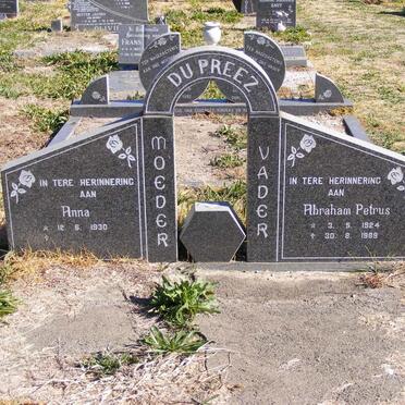 PREEZ Abraham Petrus, du 1924-1989 &amp; Anna 1930-